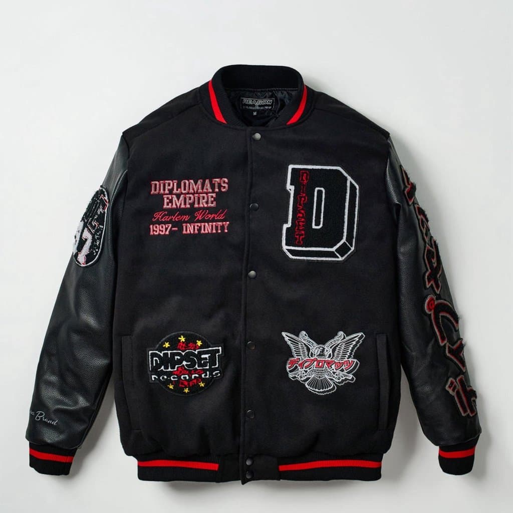 Veste universitaire en laine pour homme Diplomats taille S Dipset