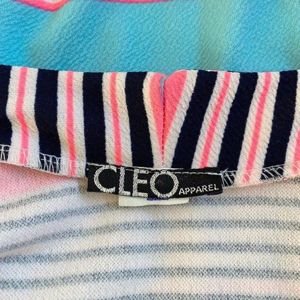 Cleo Apparel Blazer ouvert à rayures