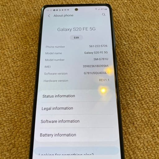 Samsung Galaxy S20 FE 5G 128 Go en Cloud Navy Sprint