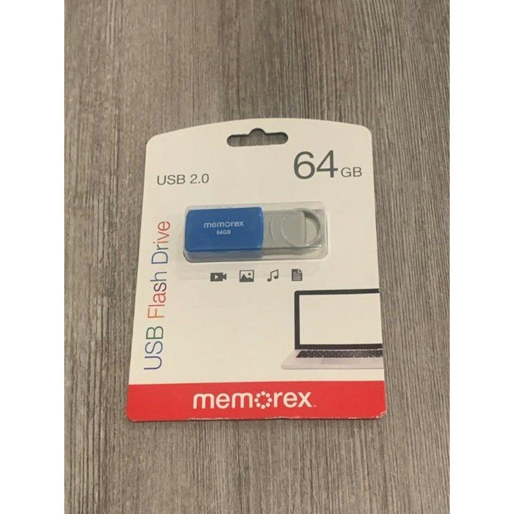 Clé USB 2.0 Memorex 64 Go - Bleu (32020006421)